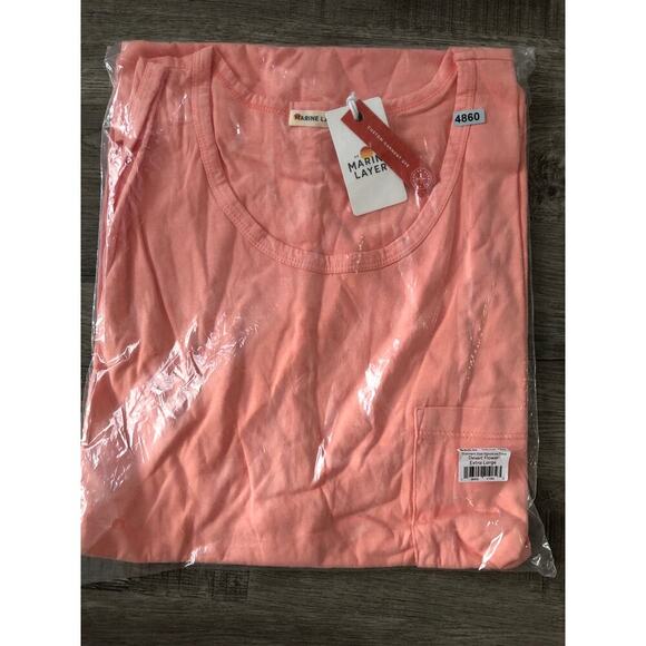 Marine Layer Top Garment Dye Signature Tank Cotton Blend Desert Flower NWT XL - Picture 4 of 7